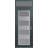 C2 Panel Silver Steel Anthracite/Anthracite With Transom Prehung Front Entry Door-119922647-119922644