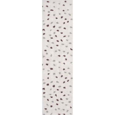 Moodi Modern Shaggy Area Rug Abstract Speckled Design