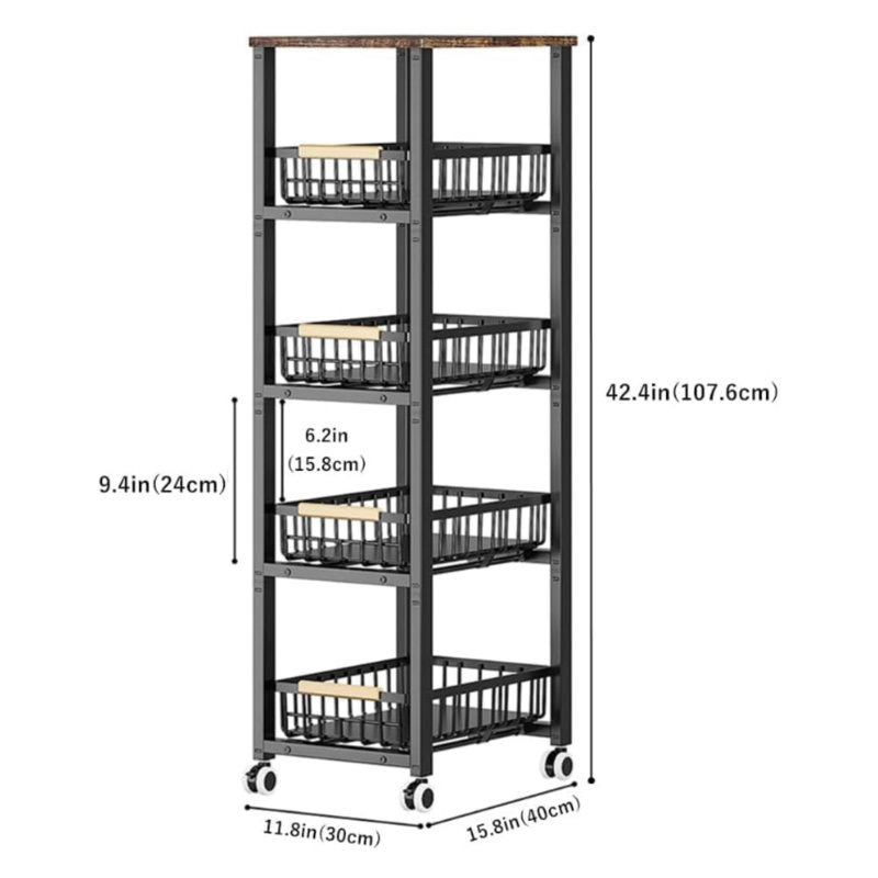 30 cm W Kitchen Cart with