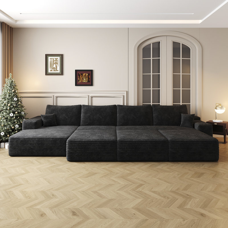 Boneless Luxury Modular Sofa Bed, Left Hand Facing