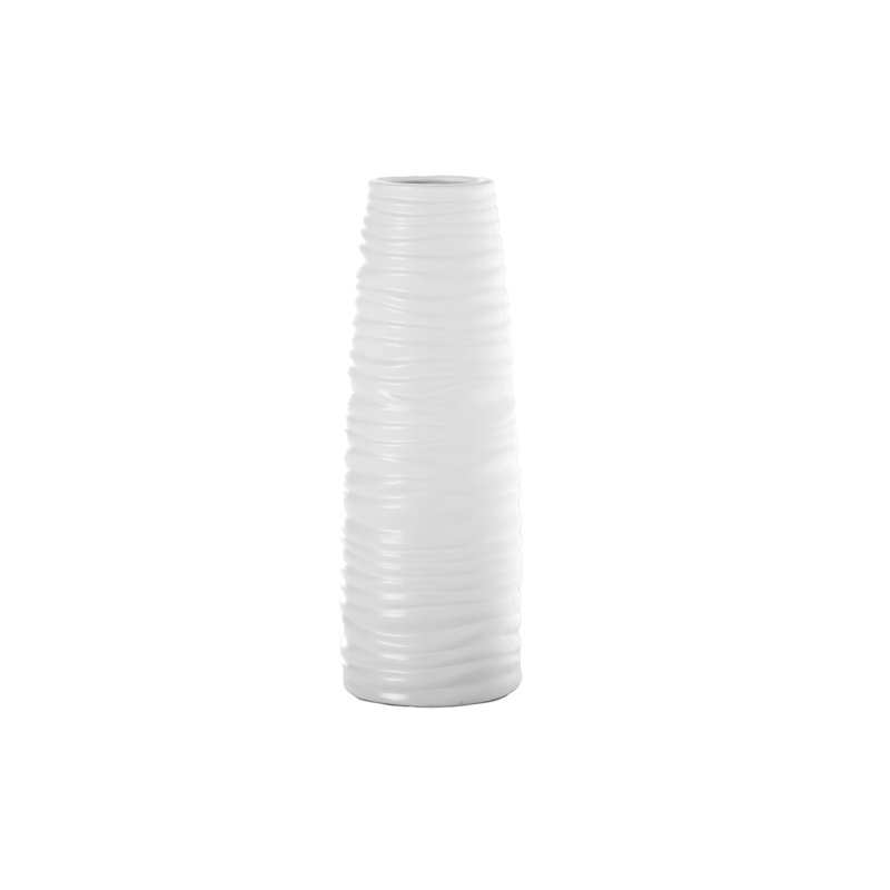 Mikalla Ceramic Table Vase, 12" H x 4.25" W x 4.25" D