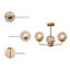 Moonya Glass Semi Flush Mount