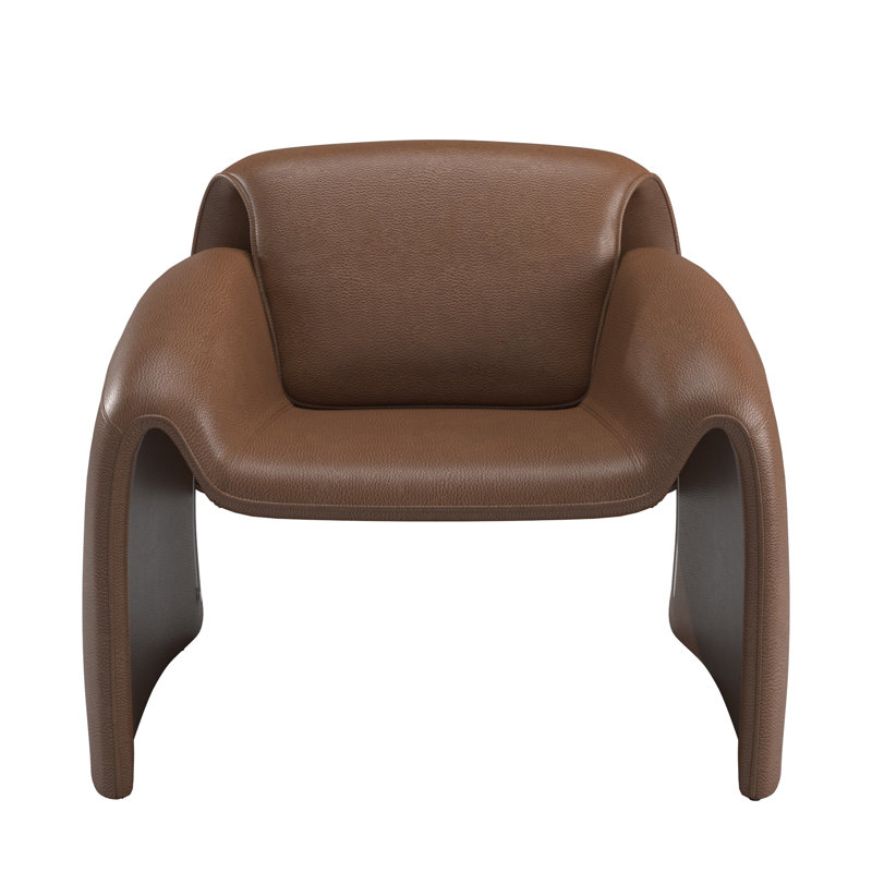 Fauteuil d'appoint Gainsborough - Cuir végétalien brun