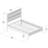 Sera Fluted Solid Wood Full Bed-317178119