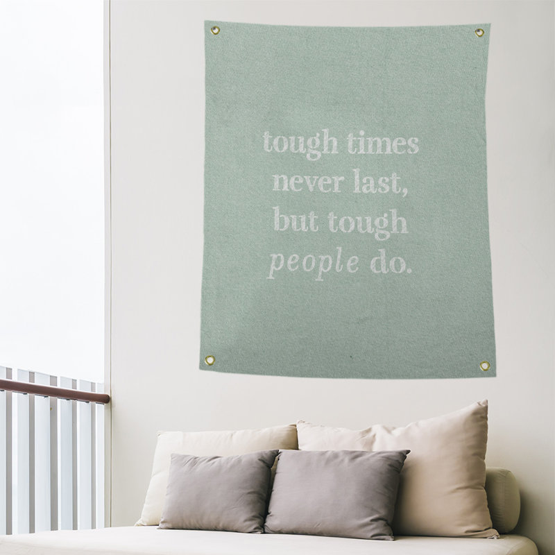 Tapisserie en polyester rigide times, H 59 pi x l 50 po, Vert / blanc