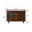 Buffet en bois massif brun 55,12 po