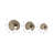 3-Pieces 4/5/6" Flowood Brown Quartz Resin Spheres