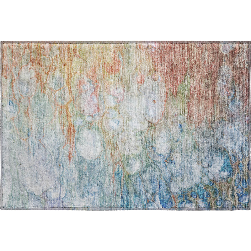 Tapis corail Prisco lavable à la machine de qualité supérieure, Rectangle 1 pi 8 po x 2 pi 6 po