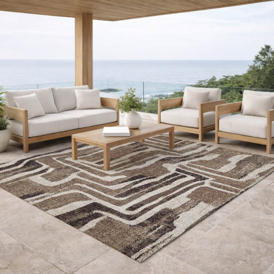 Tapis moderne intérieur / extérieur lavable à la machine ACN2902