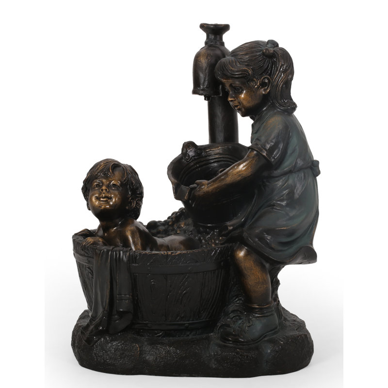 Fontaine en résine avec lumière del Hermanitos