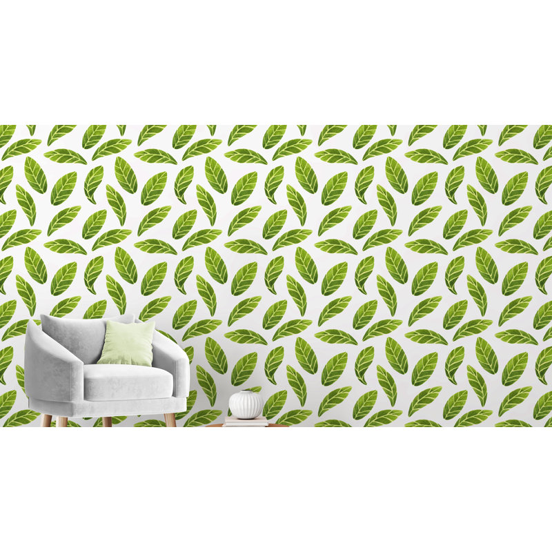 Panneau de papier peint adhésif Deletta, l 24 po x L 48 po, Vert foncé