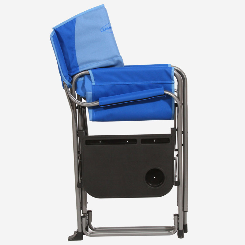 Chaise de camping portable pliante, Bleu / bleu pâle