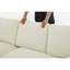 Canapé modulaire confortable en mousse de salon moderne, parfait pour les petits espaces