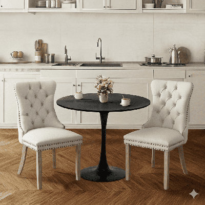 Round Dining Table Sets with 2 chairs