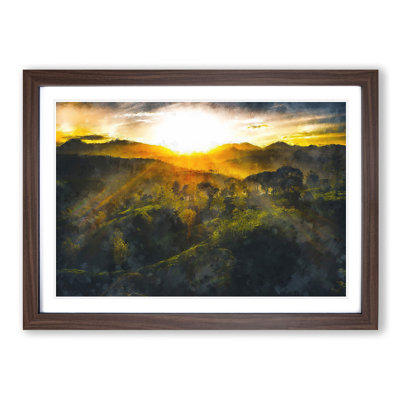 Sunlight over the Countryside - Picture Frame Graphic Art Print