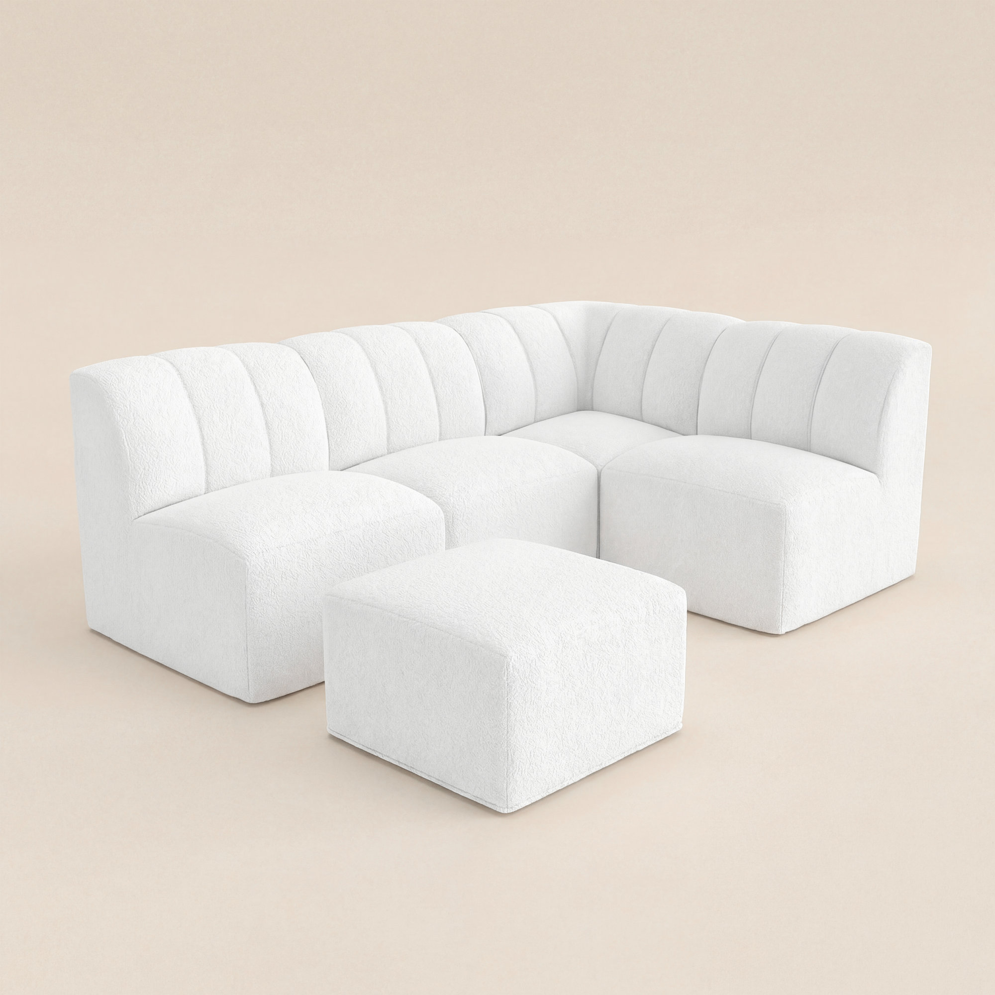 Praia Essie Sunbrella® Outdoor Sofa With Ottoman, Yes