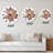 Bouquet with Dried Flowers Leaves Pampas Grass II - Traditional Wall Clock-1817165091