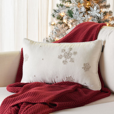 Falling Snow Pillow