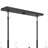 Reines 6-Light Matte Black Linear Chandelier-127380279