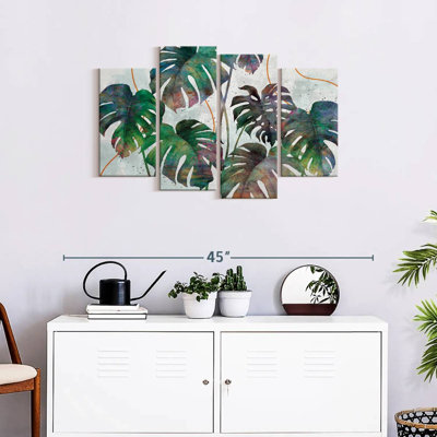«Monstera Leaves», reproduction sur toile