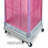 Pink Four-sided Peg Sq Tower With Wheeled Metal Base