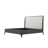 Rome Upholstered Wingback Bed