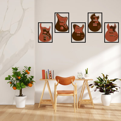 Guitar Wall Decal, Guitar Wall Sticker, Guitar Wall Art, Music Gifts Wall Art, Music Stylish Decoration, Music Studio Wall Vinyl Decor 011LU