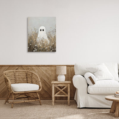 Toile «Ghost In Field of Wildflowers», conception par Creative Studio