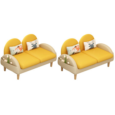 Casual Coffee Shop Dessert Shop Restaurant Bench Faux Leather Upholstered Bench
