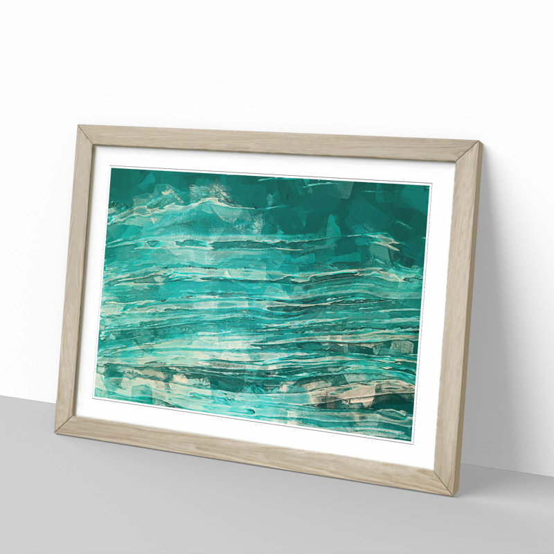 Your Joy in Abstract - Picture Frame Painting Print, Oak Framed, 27cm H x 36cm W x 2cm D