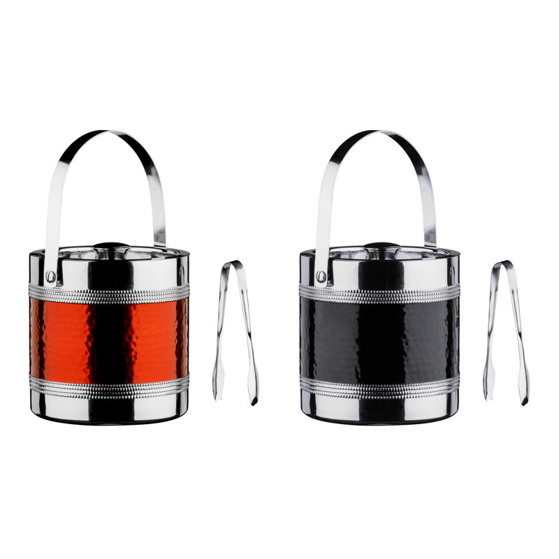 Janeen Stainless Steel Ice Bucket with Tong