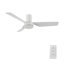Ventilateur de plafond encastré blanc 44 po avec télécommande, sans lumière