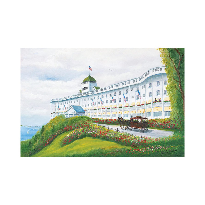 Grand Hotel by Jim Williams - Wrapped Canvas Painting, 20.32 cm H x 30.48 cm W