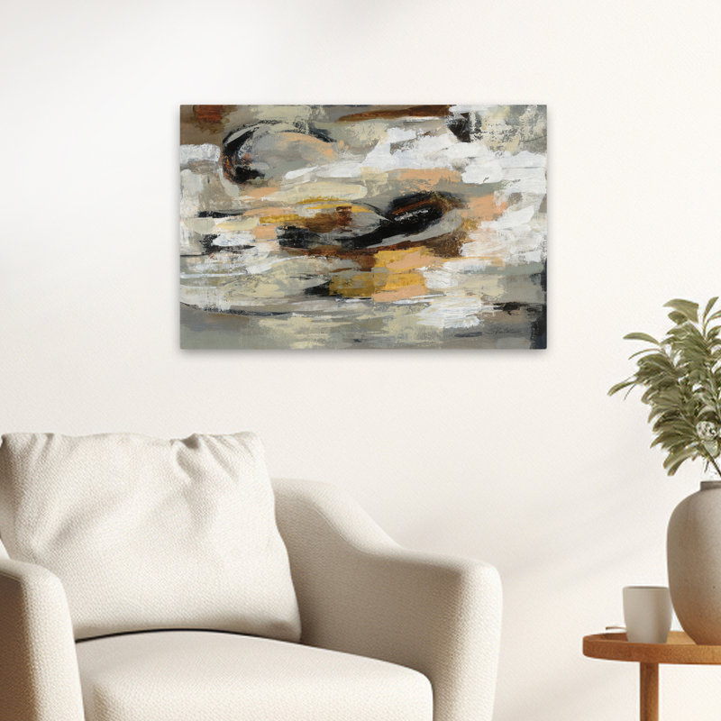 Abstrait neutre contemporain et traditionnel, H 24 po x l 16 po