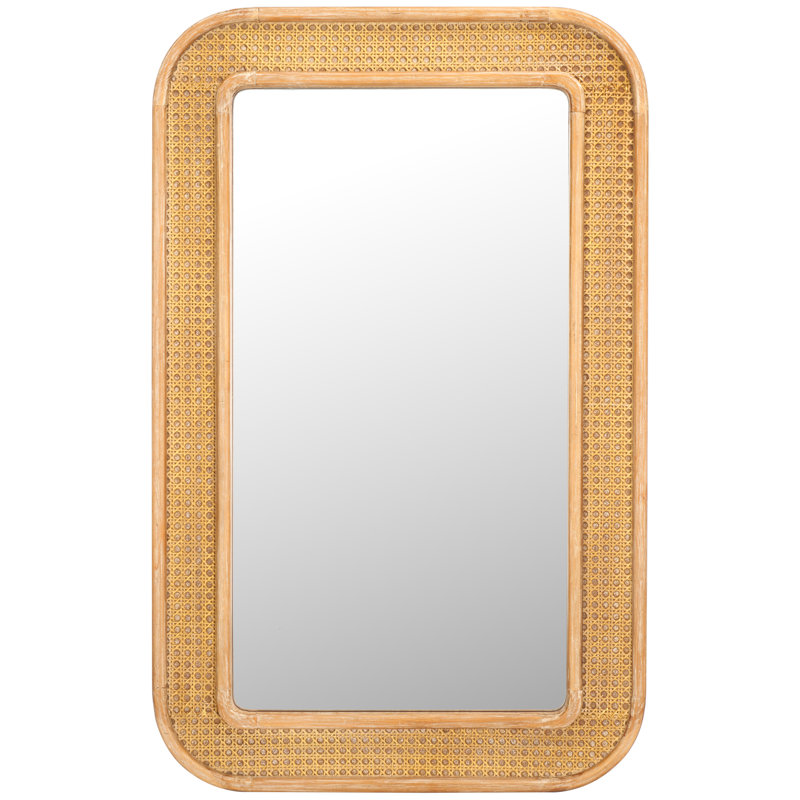 Arlesa Rectangle Wall Mirror, Natural