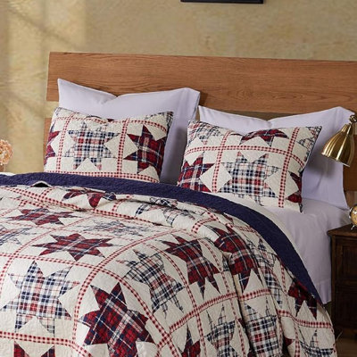 Taie décorative Greenland Home Fasion, rouge, crème, bleu, 20 x 36