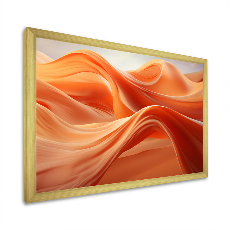 Desert Sands Symphony I - impression, H 34 po x l 44 po x P 1,5 po, Encadrement doré