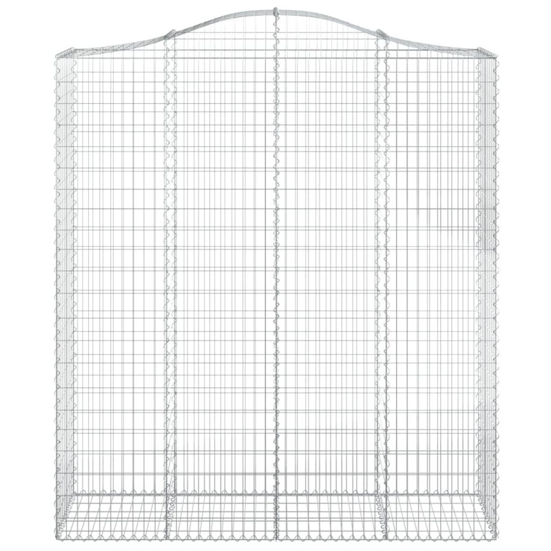 Galvanised Iron Border Fencing, 240cm H x 200cm W x 50cm D