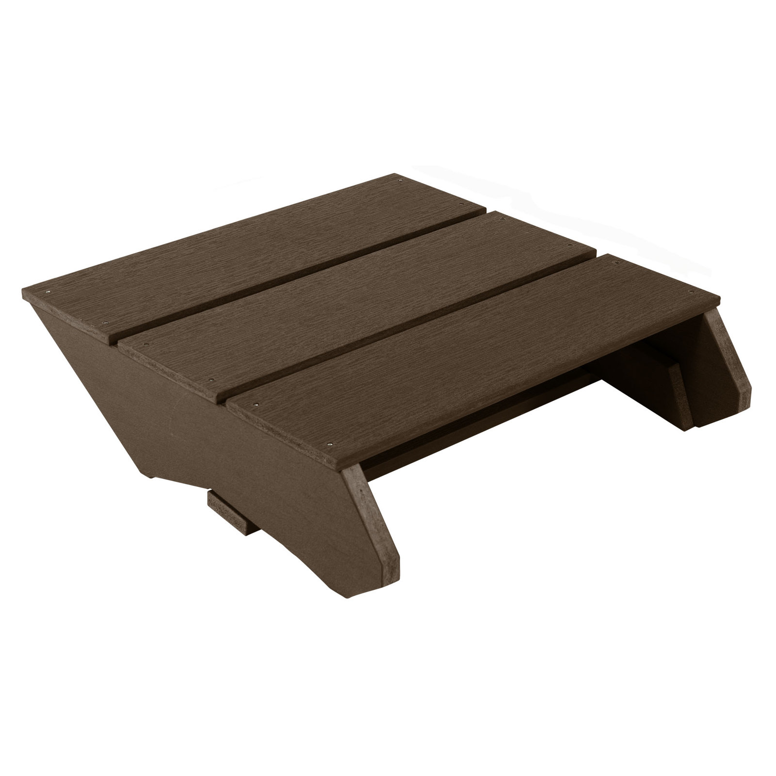 Byrnes Outdoor Ottoman, Weathered Acorn