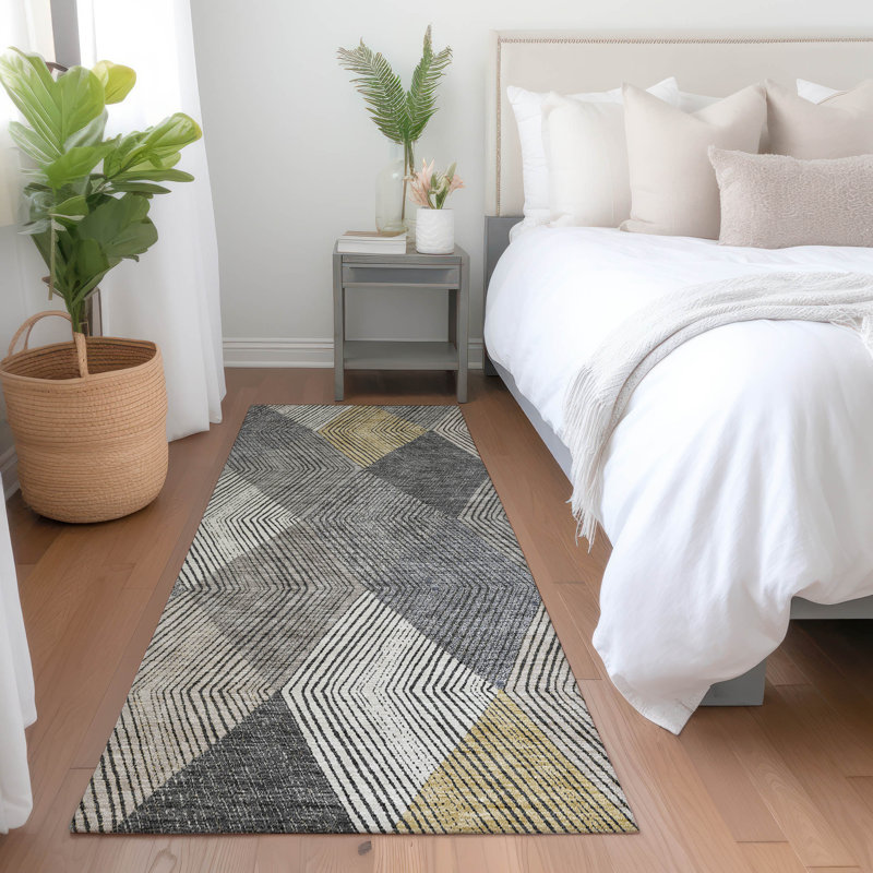 Tapis Aquaisha avec envers antidérapant, Tapis de couloir 2 pi 3 po x 7 pi 6 po