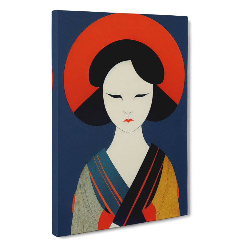 View Of A Geisha No.2 - Wrapped Canvas, 50cm H x 35cm W x 3cm D