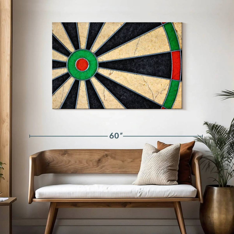 Jeu de fléchettes rustique Senne, H 30 po x l 45 po