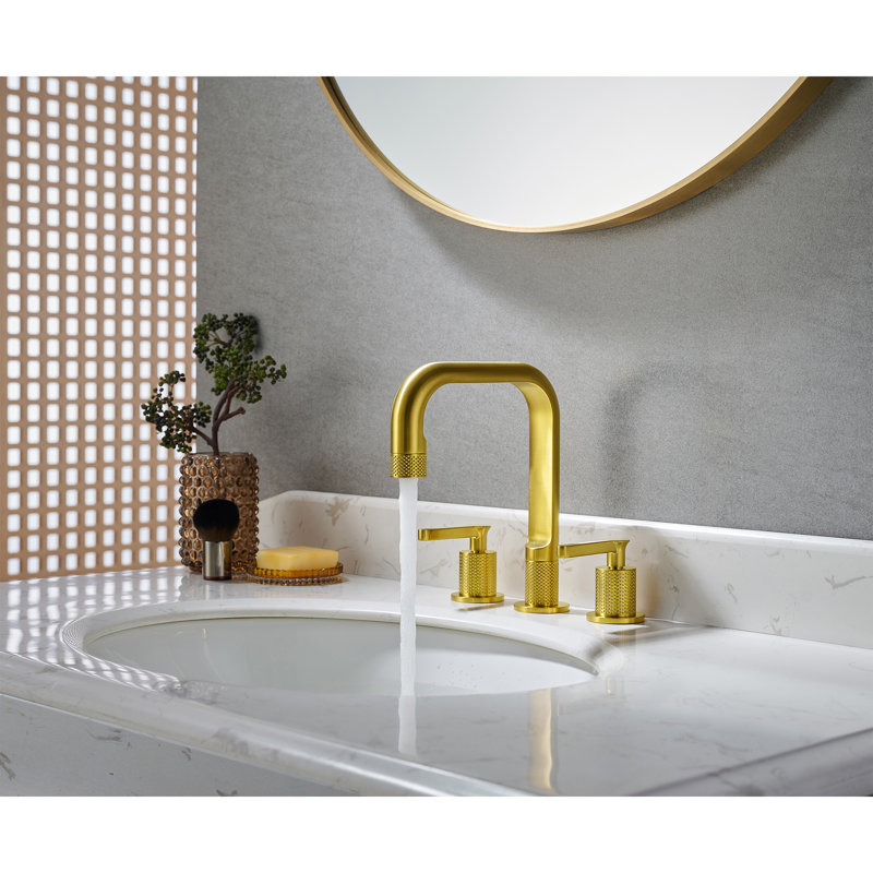 Wishful 8. in Widespread 2-Handle Bathroom Faucet, Brushed Gold