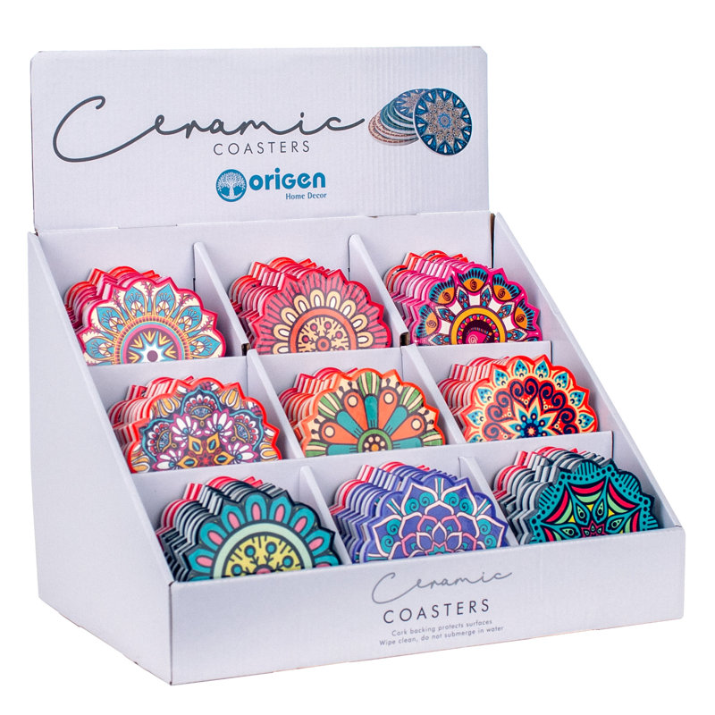 Ceramic 12 Piece Coaster Set