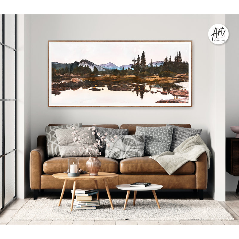 Yosemite Wall Art National Park, affiche ou toile tendue, Toile tendue, H 16 po x l 32 po x P 1,5 po