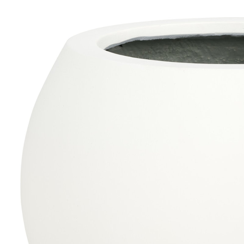 Pot à fleurs Mcgill, Blanc, H 12,7 po x l 15,7 po x P 15,7 po