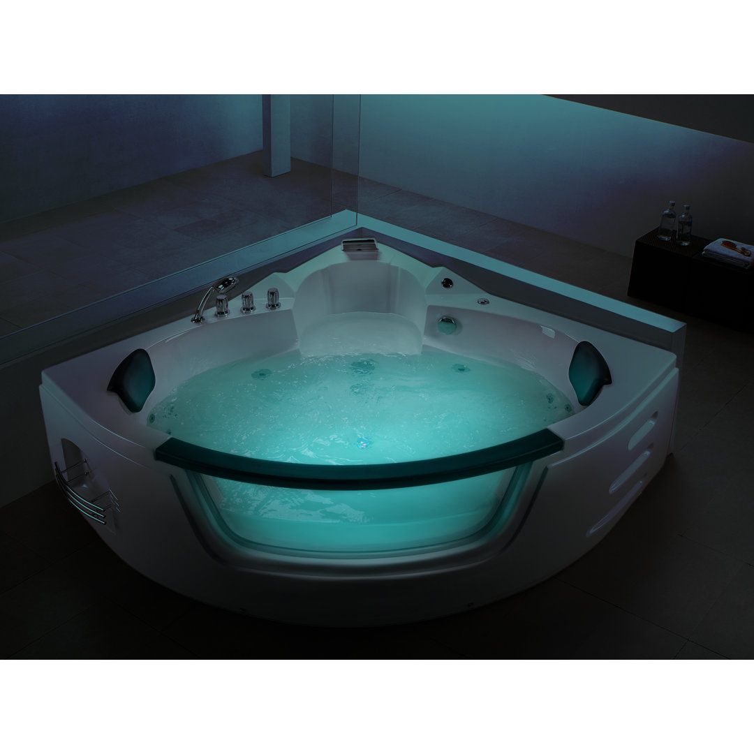 2140 mm x 2140 mm Single Ended Whirlpool Bathtub with 12 jets