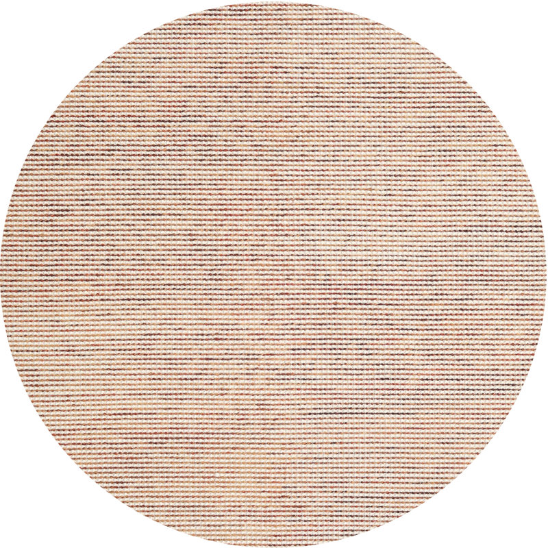 Tapis brun contemporain, Rond 4 pi