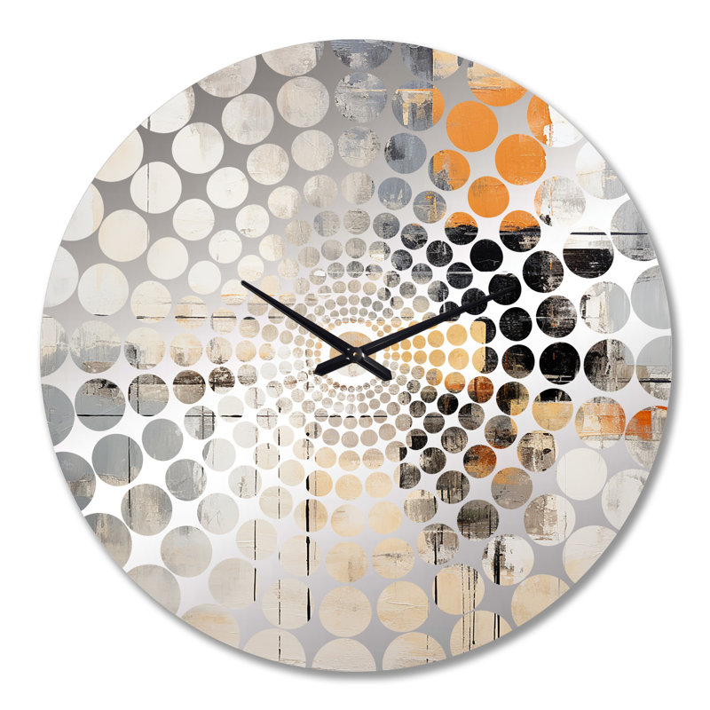 Horloge murale Kilitkaya - Collages abstraits, Grand