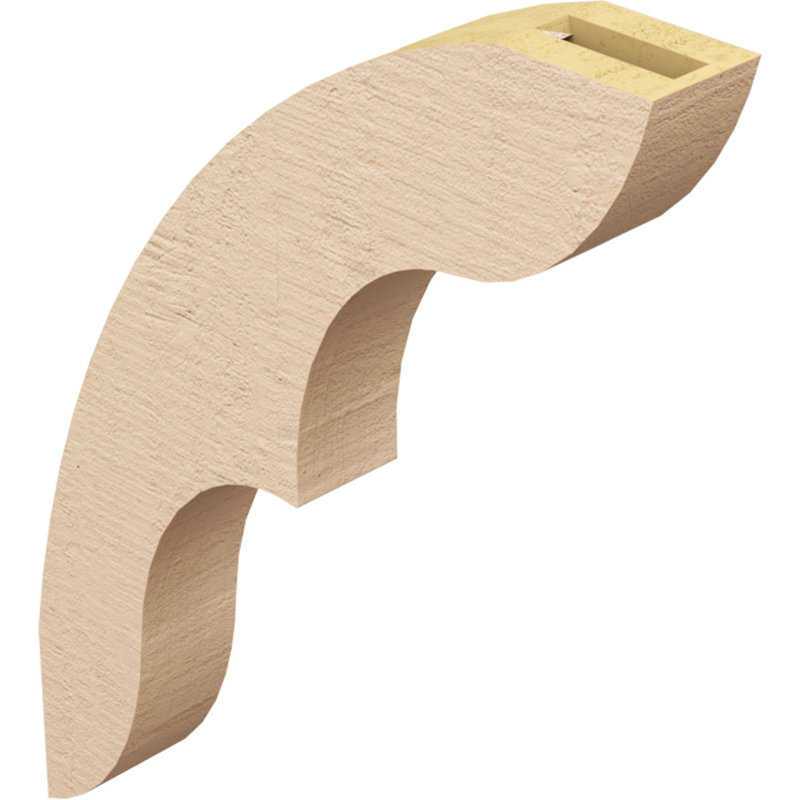 Ozark Rough Cedar TimberThane Knee Brace, 24" H x 3" W x 18" D